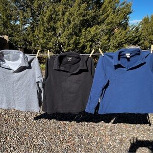 LLBean French Terry Collared Pull Over